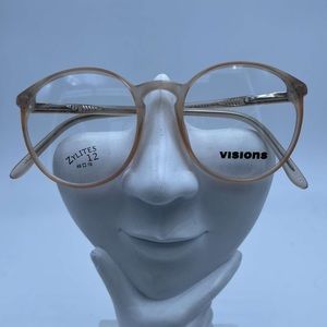 Vintage Visions Pink Translucent Oval Sunglasses Frames X405